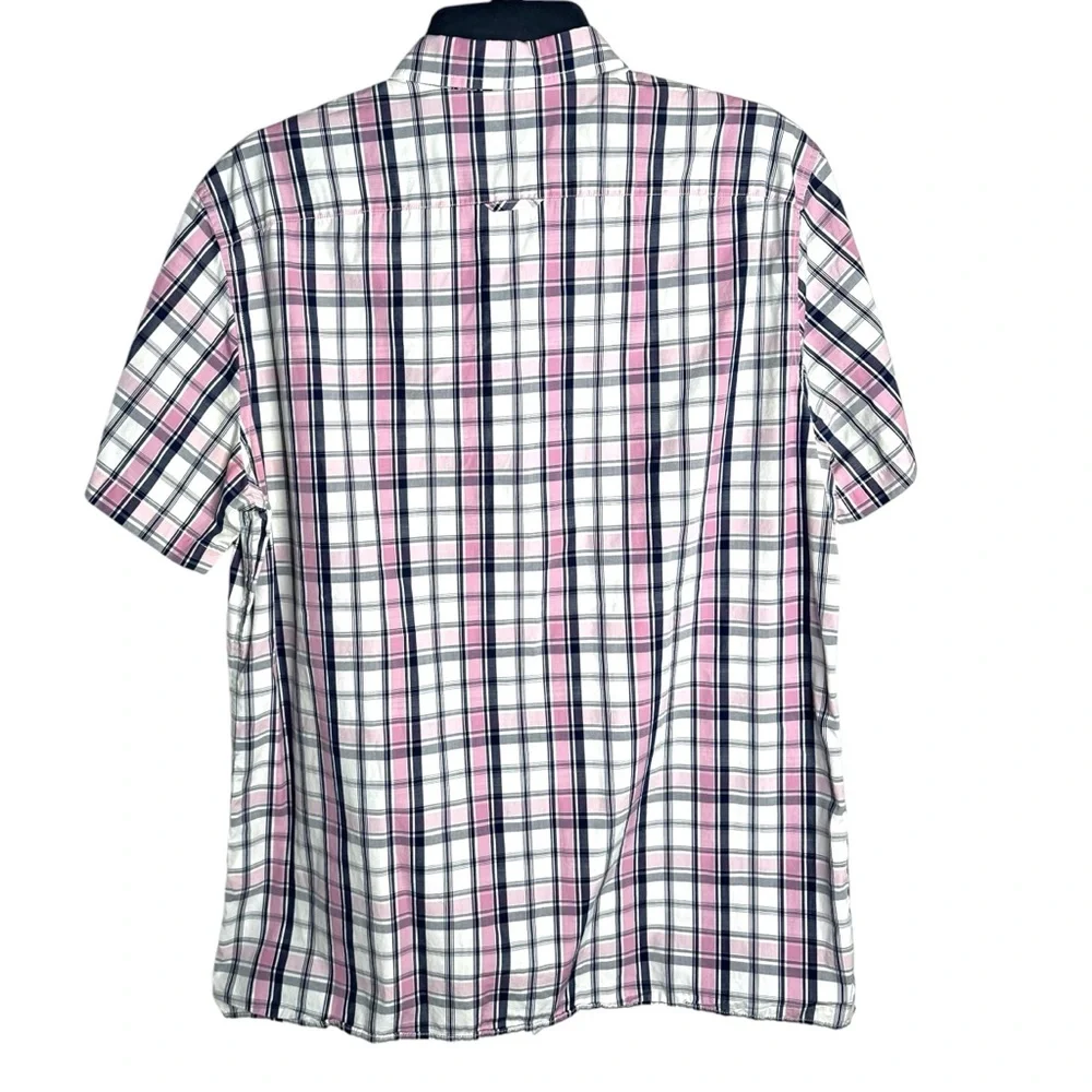 Vince Pink and Blue Casual Button Down Shirt, Large - Picture 2 of 9